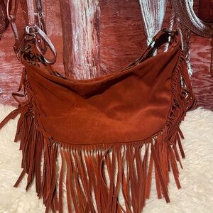 Maurizio Taiuti suede fringe bag
